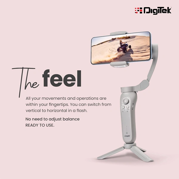 Digitek DSG-007F AI 3 Axis Smartphone Gimbal - New