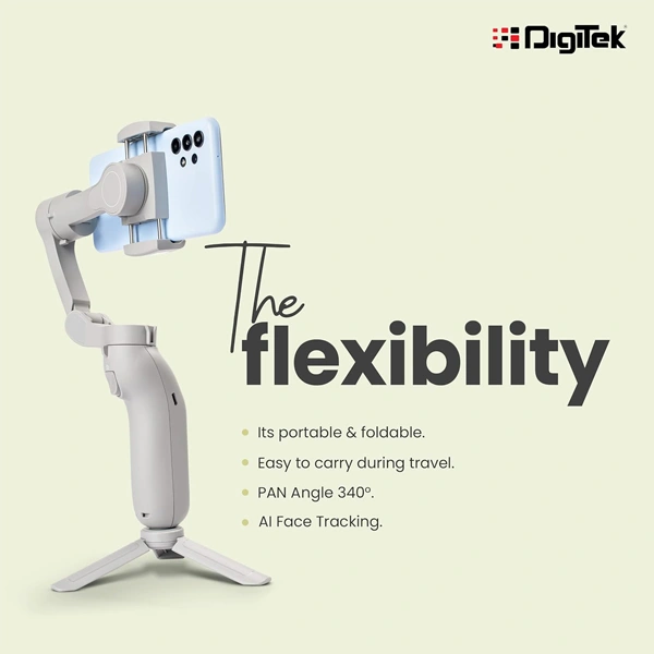 Digitek DSG-007F AI 3 Axis Smartphone Gimbal - New