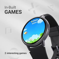Fastrack Reflex Play+ 1.3 AMOLED Display Smartwatch-Black - Black, New