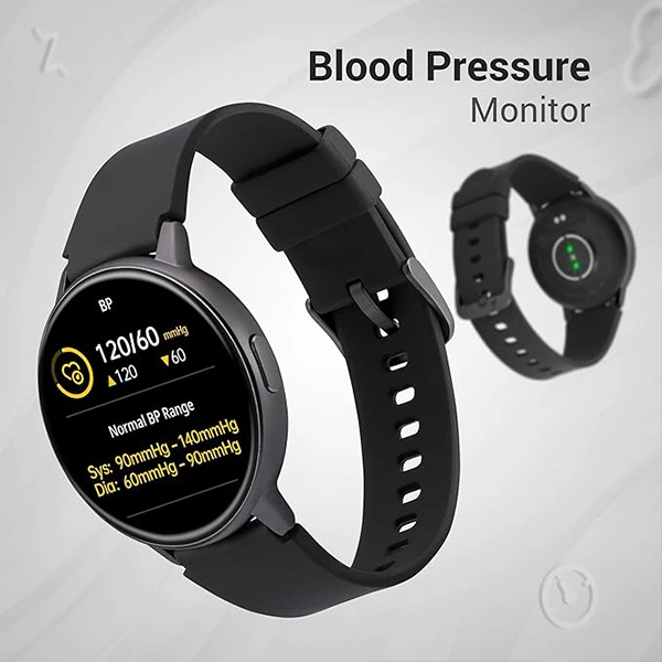Fastrack Reflex Play+ 1.3 AMOLED Display Smartwatch-Black - Black, New
