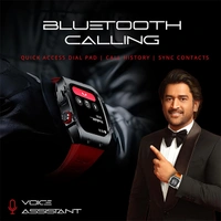 Fire-Boltt Fire Boltt Asphalt Bluetooth Calling 1.39 Inch Smart Watch - Silver Black - Silver Black, New