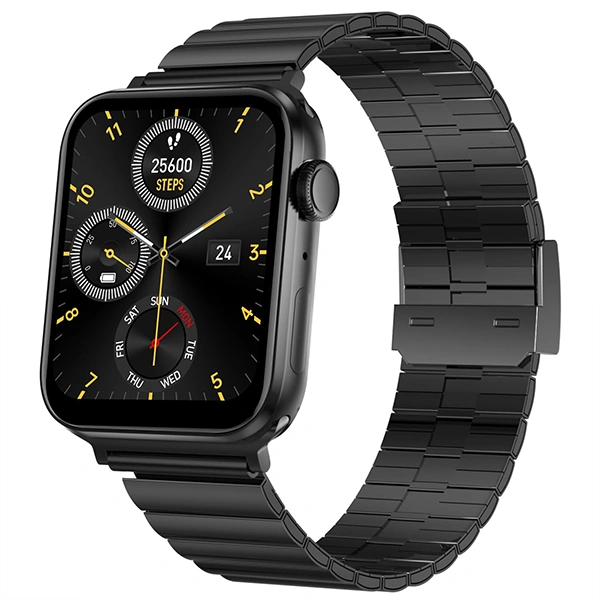 Fire-Boltt Visionary 1.78" AMOLED Smartwatch - Steel Black - Steel Black, New