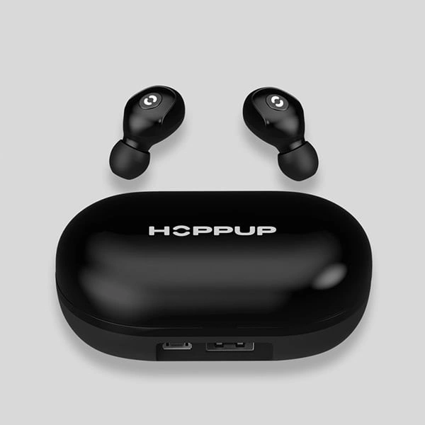HOPPUP Hoppup Grand Earbuds with Upto 75 Hours Playtime - Black - Black