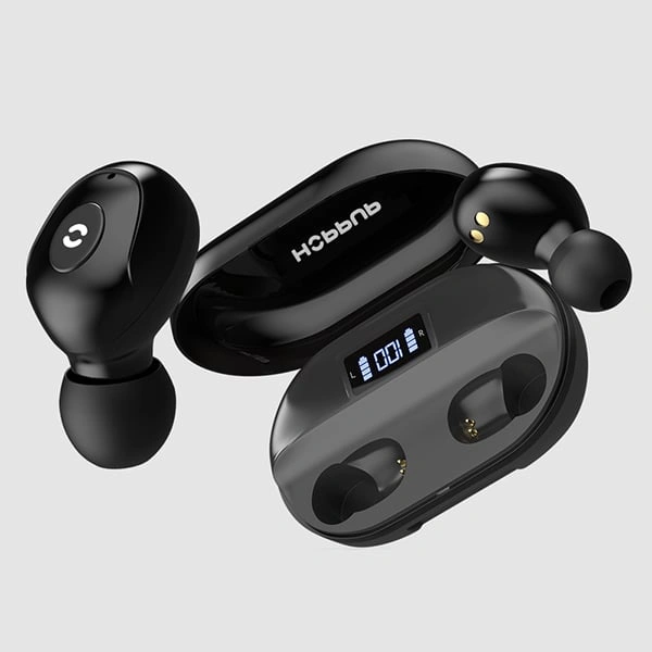 HOPPUP Hoppup Grand Earbuds with Upto 75 Hours Playtime - Black - Black