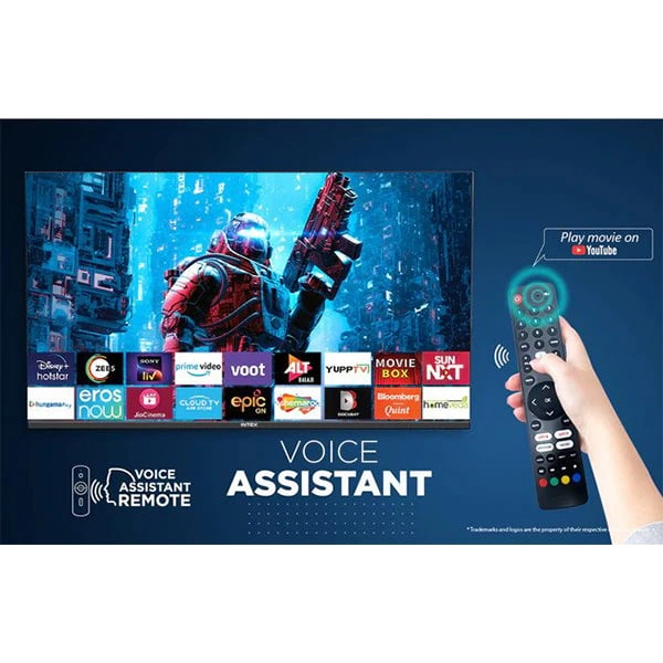 Intex 43 inch Full HD Smart Android 9.0 LED TV (LED-SFF4311) - Black, New