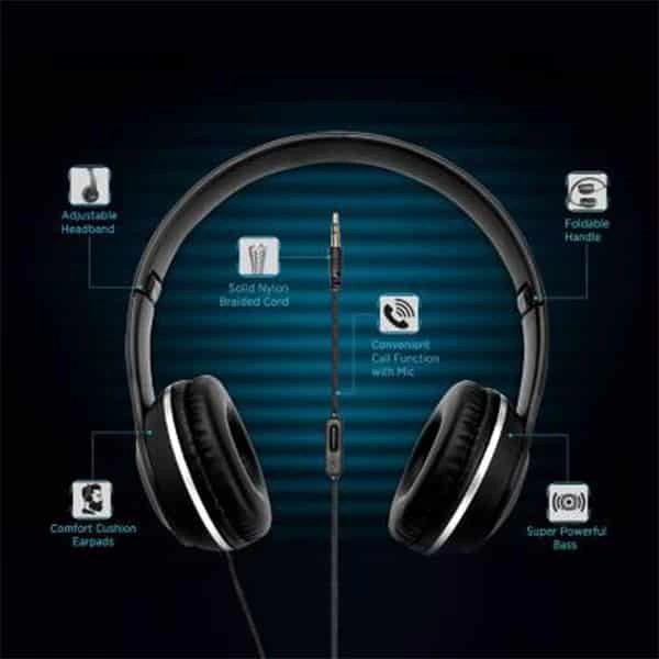 Intex Roar 101 Wired Headset - Black, New
