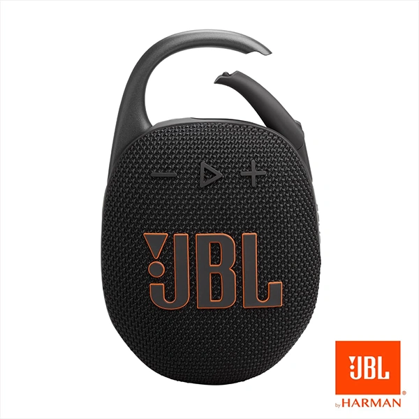 JBL Clip 5 Portable Bluetooth Speaker - Black - Black, New