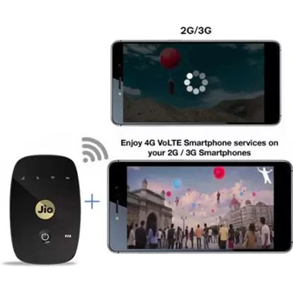 JioFi M2S Wireless Data Card - Black, New