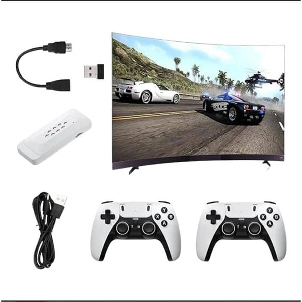 Generic M22 Game Stick Console - White, New