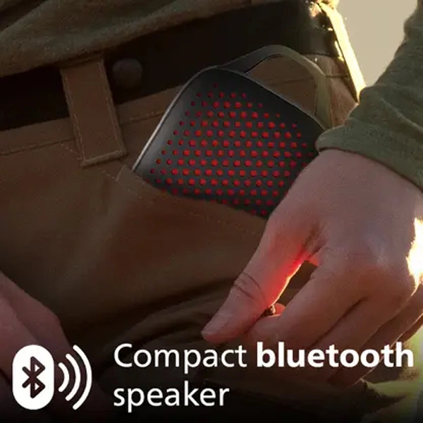 Philips TAS1209BK 5W Bluetooth Speaker - Black, New