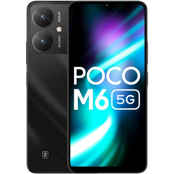 POCO M6 5G Android Mobile - 64 GB, Galactic Black, New