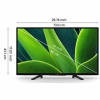 Sony Bravia KD-32W830K (32 inches) HD Smart TV-Black - Black, New