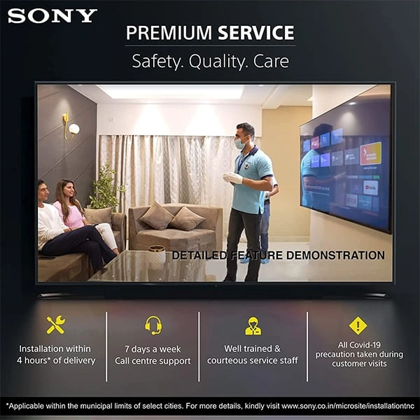 Sony Bravia KD-32W830K (32 inches) HD Smart TV-Black - Black, New