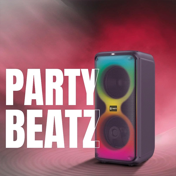 Toreto PARTY BEATZ 120W Party Speaker - Black, New