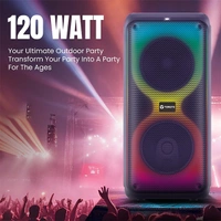Toreto PARTY BEATZ 120W Party Speaker - Black, New