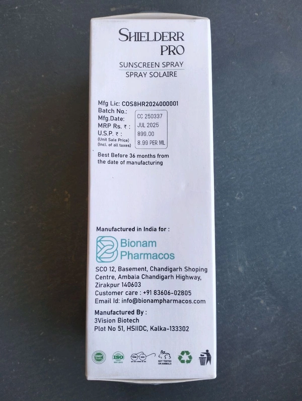 SHIELDER PRO SUNSCREEN SPRAY