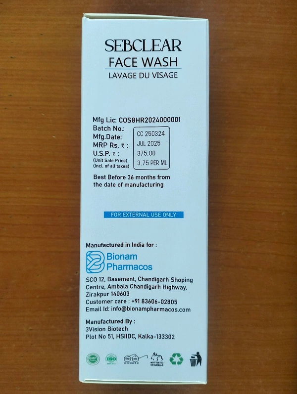 Sebclear Face Wash 