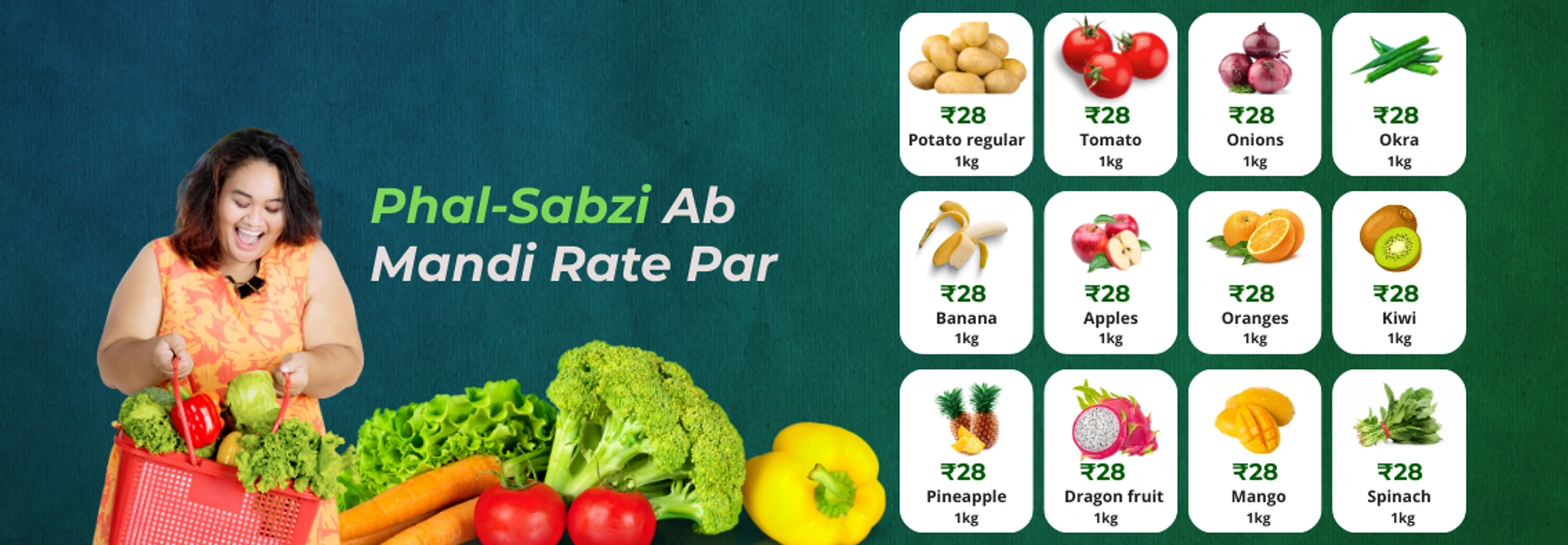 Phal sabzi mandi rate par