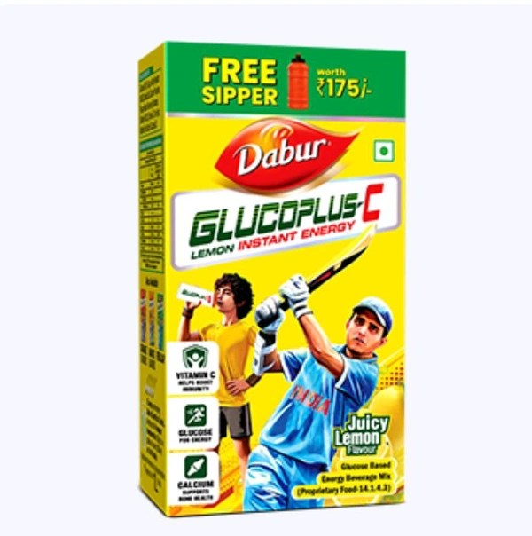 Dabar Glucoplus C Instant Energy Drink Lemon 1 Kg+Sipper Free