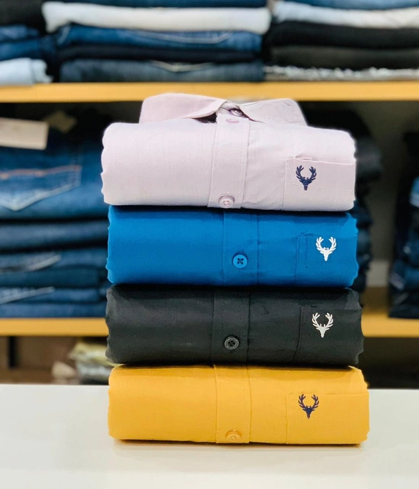 Allen Men's Plain Shirt Combo - Pack of 4 | Premium Cotton | Casual & Formal Wear