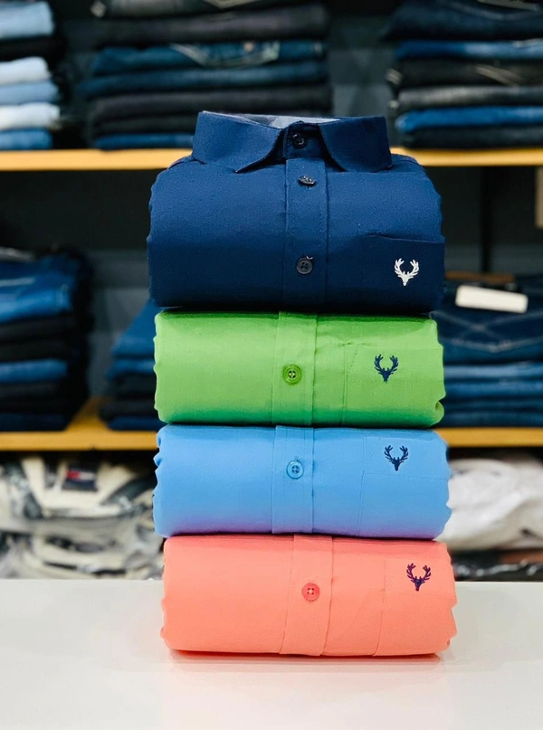 Allen Men's Plain Shirt Combo - Pack of 4 | Premium Cotton | Casual & Formal Wear