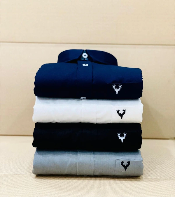 Allen Men's Plain Shirt Combo - Pack of 4 | Premium Cotton | Casual & Formal Wear