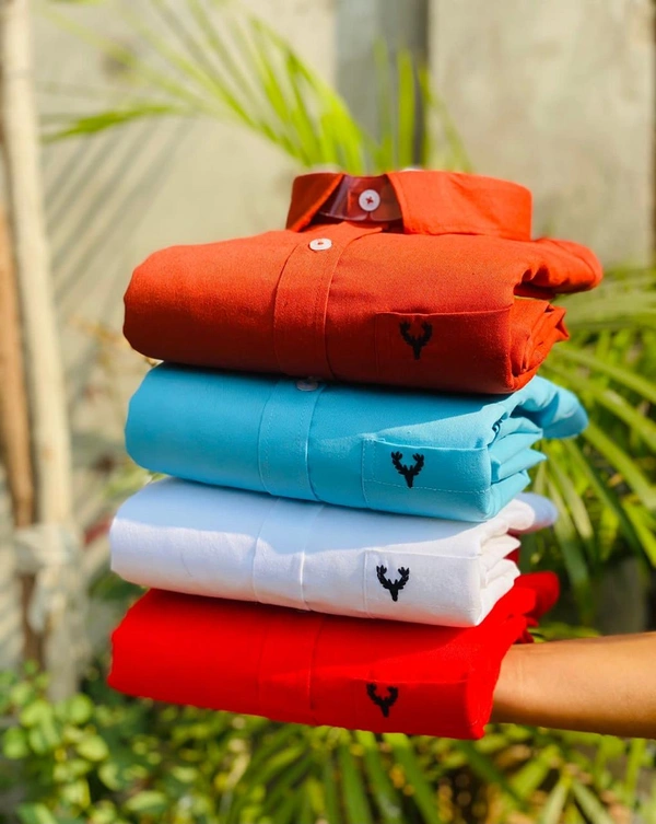 Allen Men's Plain Shirt Combo - Pack of 4 | Premium Cotton | Casual & Formal Wear