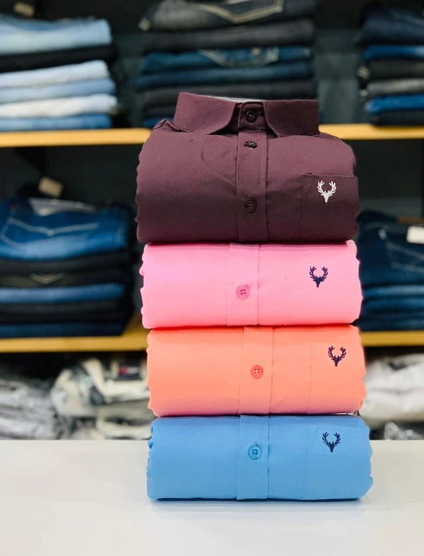 Allen Men's Plain Shirt Combo - Pack of 4 | Premium Cotton | Casual & Formal Wear