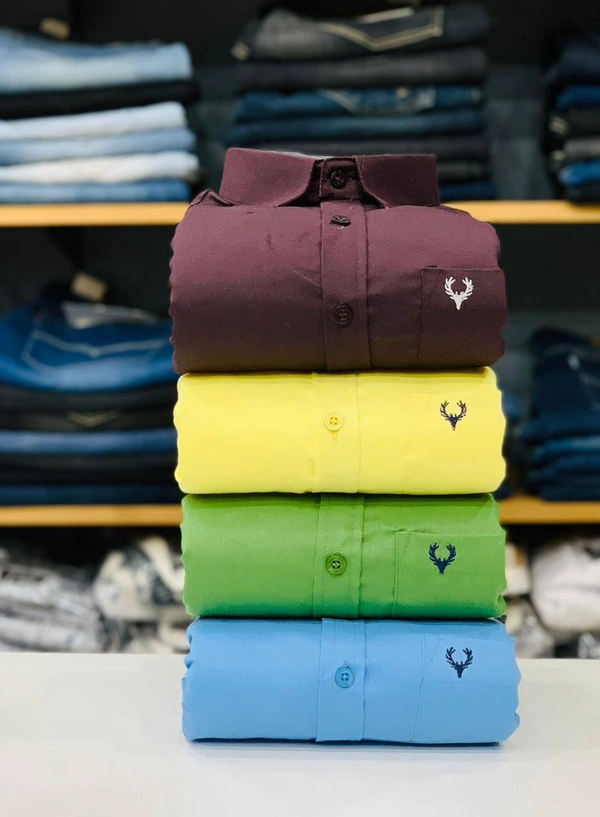 Allen Men's Plain Shirt Combo - Pack of 4 | Premium Cotton | Casual & Formal Wear