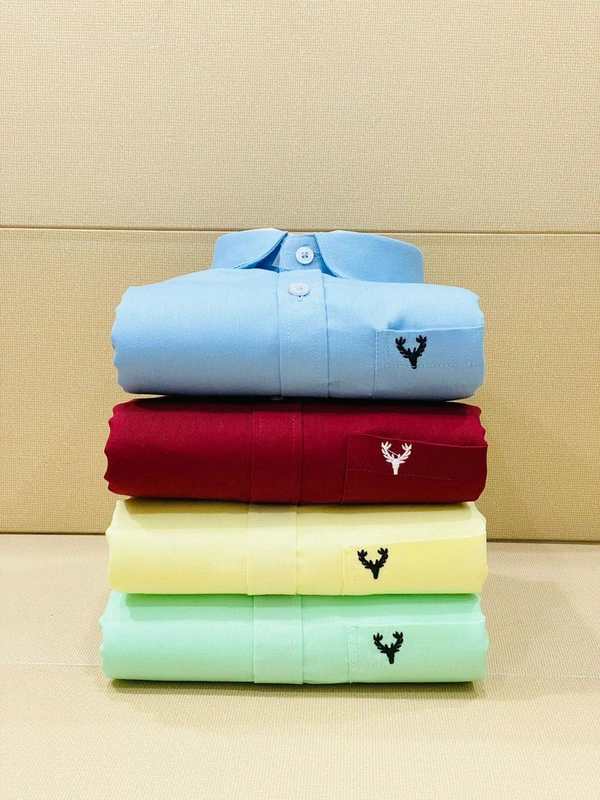 Allen Men's Plain Shirt Combo - Pack of 4 | Premium Cotton | Casual & Formal Wear