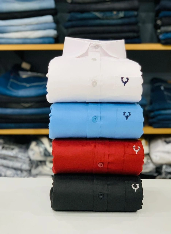 Allen Men's Plain Shirt Combo - Pack of 4 | Premium Cotton | Casual & Formal Wear