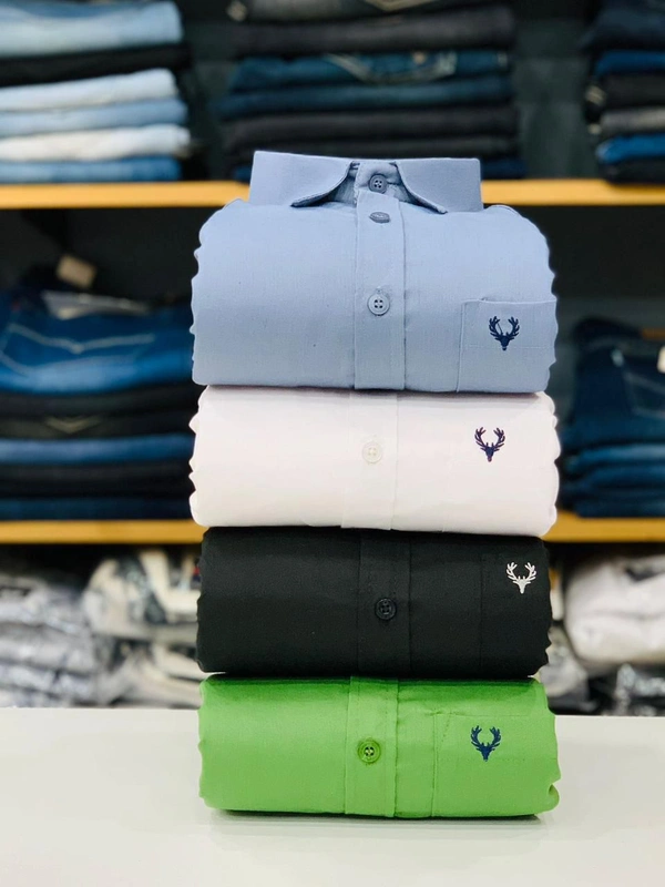 Allen Men's Plain Shirt Combo - Pack of 4 | Premium Cotton | Casual & Formal Wear