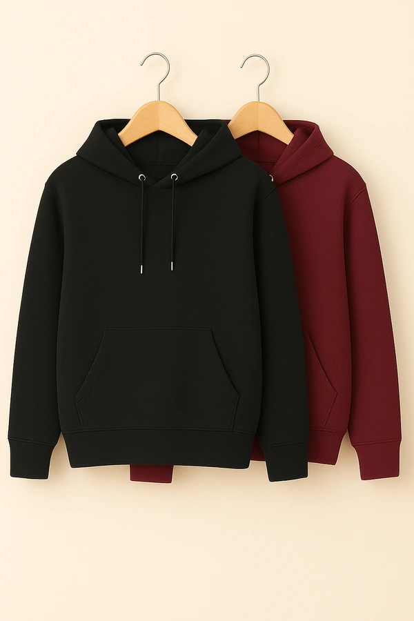 Cozy- Zaara Premium Winter Hoodie Collection for Pack Of 2 Men & Women | Classic Fleece Hoodies