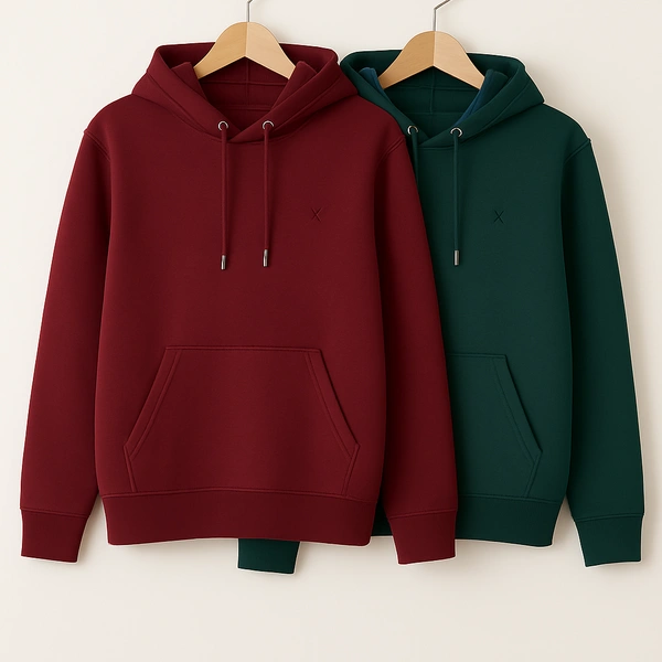 Cozy- Zaara Premium Winter Hoodie Collection for Pack Of 2 Men & Women | Classic Fleece Hoodies