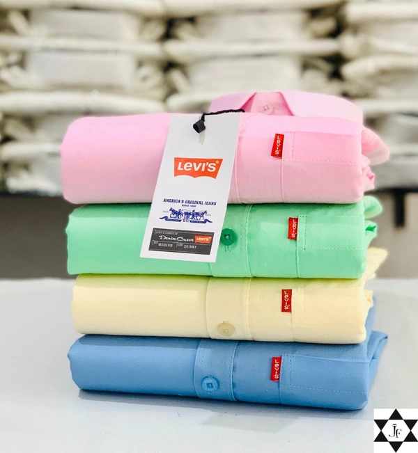 Levies Men's Plain Shirt Combo - Pack of 4 | Premium Cotton | Casual & Formal Wear