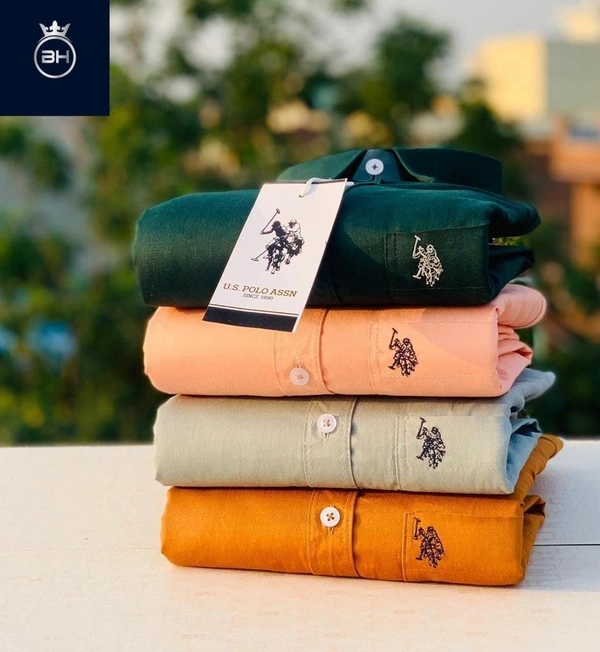 U.S Men's Plain Shirt Combo - Pack of 4 | Premium Cotton | Casual & Formal Wear