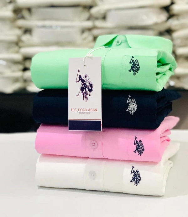 U.S Men's Plain Shirt Combo - Pack of 4 | Premium Cotton | Casual & Formal Wear