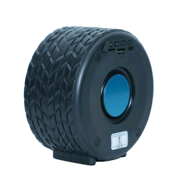 TYRE Bluetooth Speaker, 8Hrs Battery, Powerful Sound with Enhanced Bass, Built-in Mic, 3D Stereo Sound, FM Radio Compatible, Hands-Free Calls, Support for Android & iOS - Black