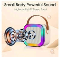 MY Dream Light Bluetooth Speaker with Mini Wireless Karaoke Mic, RGB Lights with Changing Modes, Voice Change Effects, Bluetooth Type C Fast Charging Port for Kids