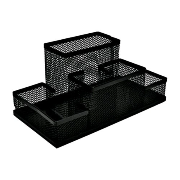 Black Muslc 555 Mesh Wire Elegent Pen Stand For Office 