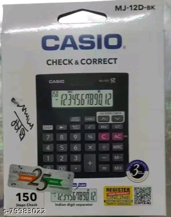 Casio MJ-12D-Bk Check & Correct