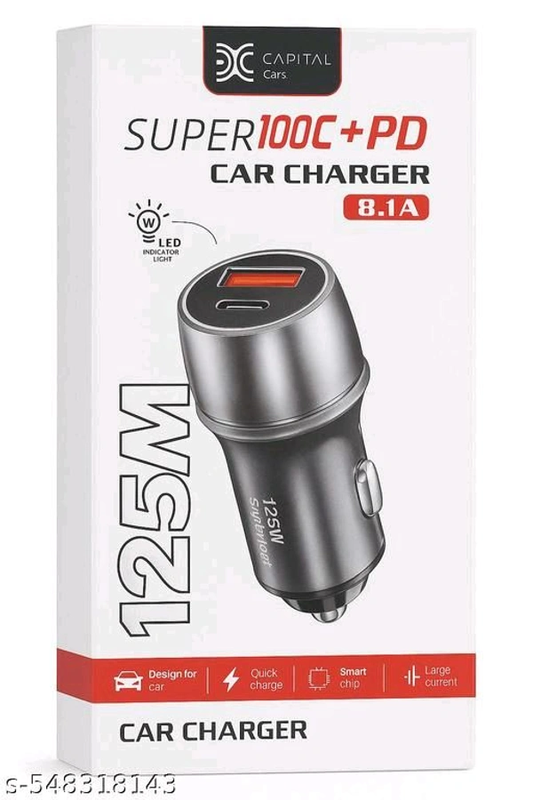 Original ZIOME 125W Fast Car Charger 8.1A for