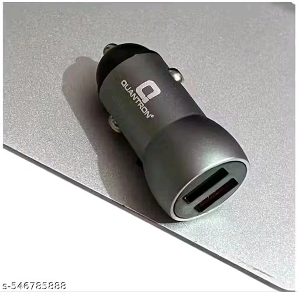AKKA Quantron 15 Watt Dual USB Car Charger with Type C Charging Cable High Performer Dual USB Car Charger [