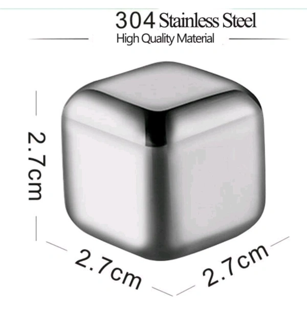 Metal Ice Cube - Nobel, 2.7 Cm All The Sides Are Equal