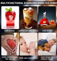 Metal Ice Cube - Nobel, 2.7 Cm All The Sides Are Equal