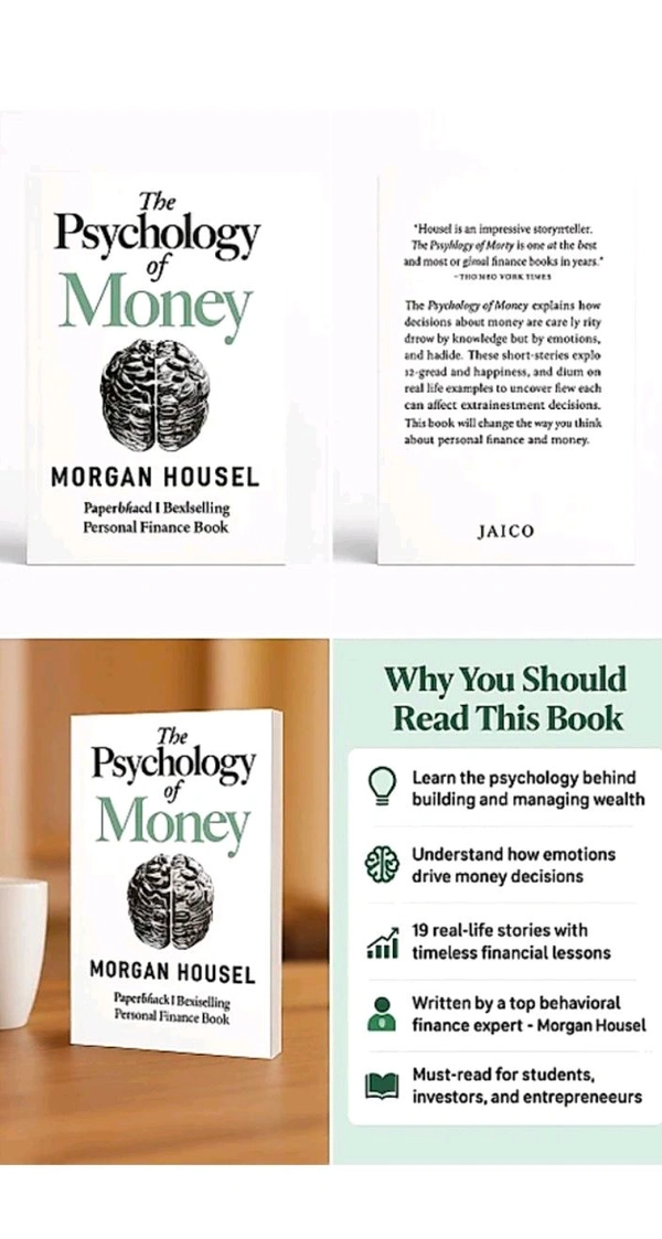 The Psychology Of Money & Atomic Habits ( 2 Book Combo ) - Free Size