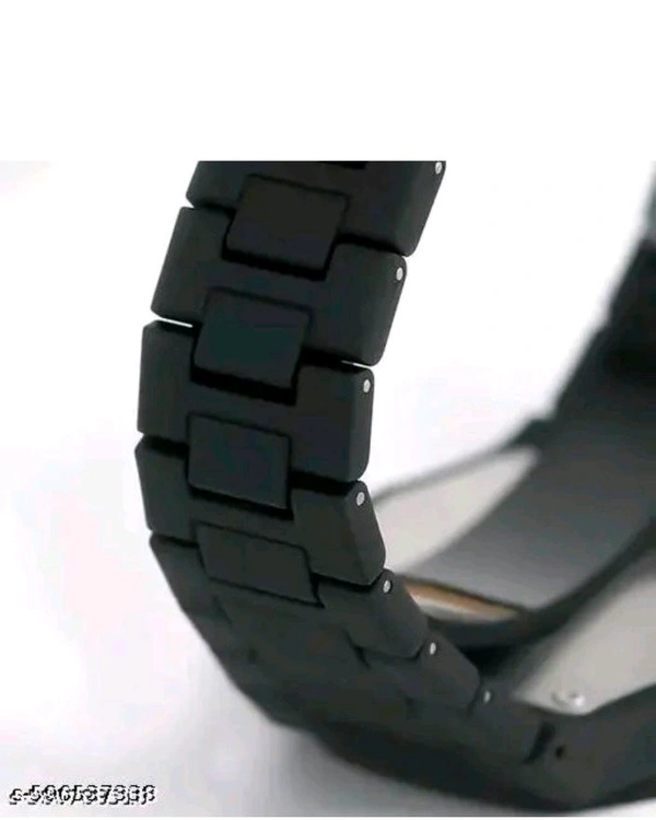 Stylish Black Matte Finish Analog Watch For Men - Free Size