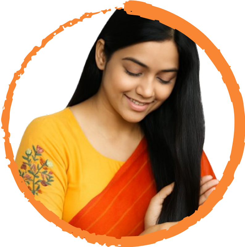 Applying oil to reduce hairfall