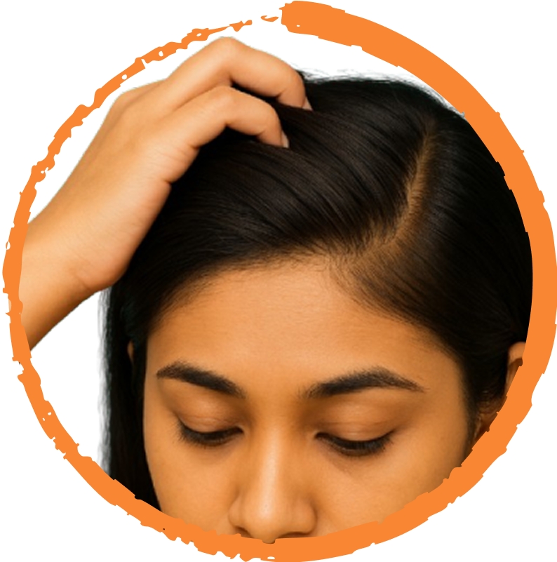 Oil application for thicker hair