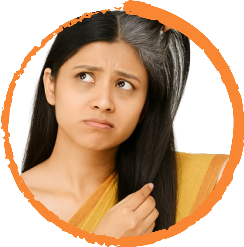 Oil application to reduce greying